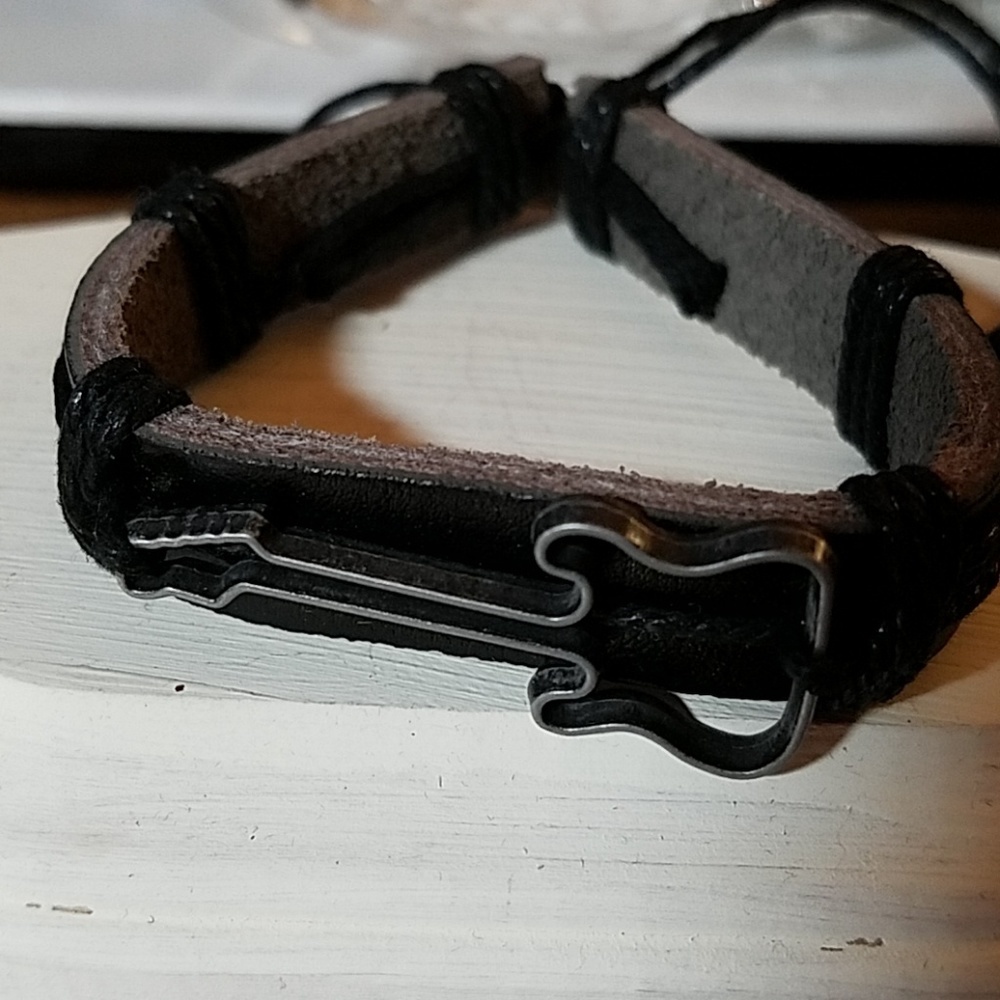 Tribal Bracelet Real Leather Bracelet Guitar